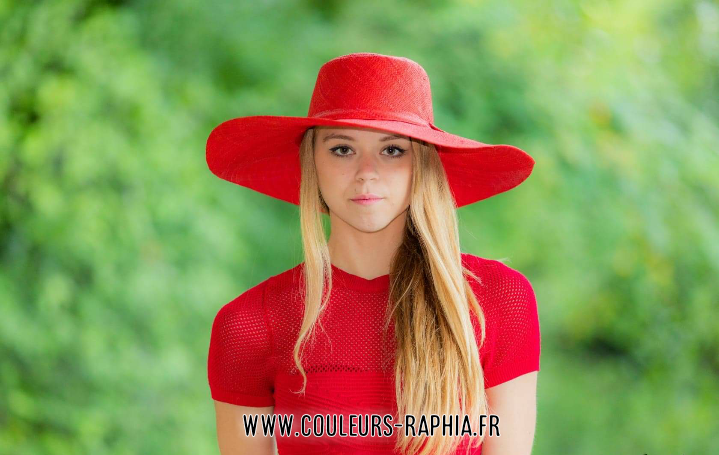 chapeau en raphia