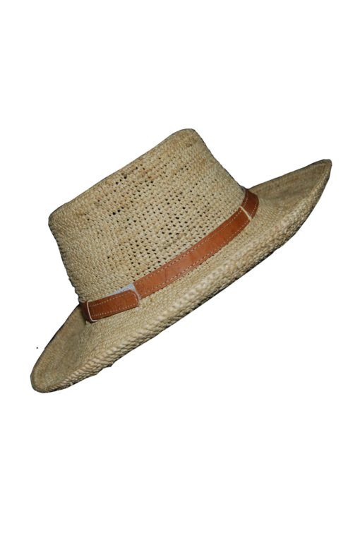 CHAPEAU EN RAPHIA CAPELINE CP-01NT<strong><span style="color: #ff0000;">RUPTURE DE STOCK </span></strong> – Image 2