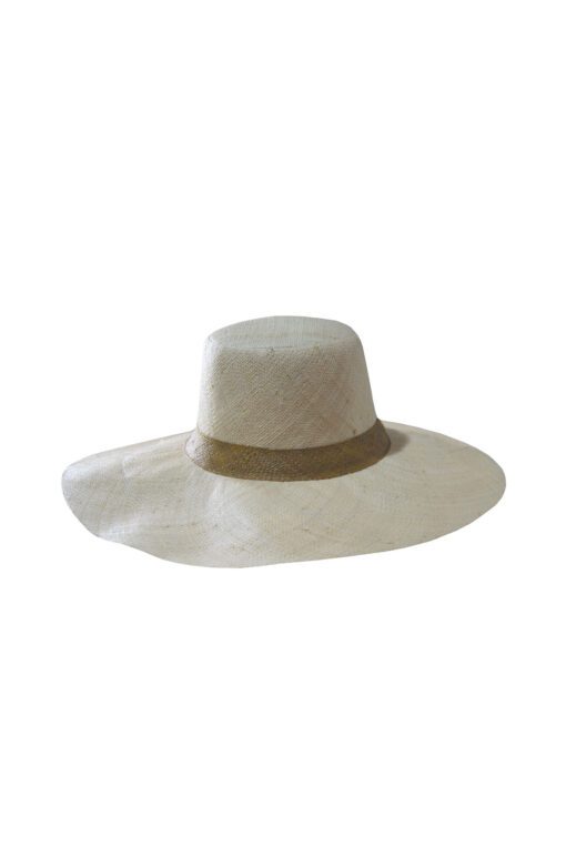 Chapeau en raphia  Demi-CAPELINE RB-001NAT – Image 2