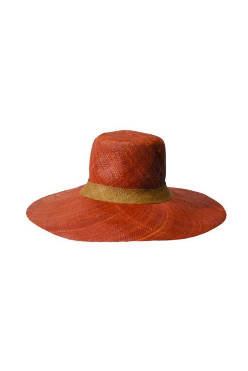 Chapeau en raphia  Demi-CAPELINE RB-004CR