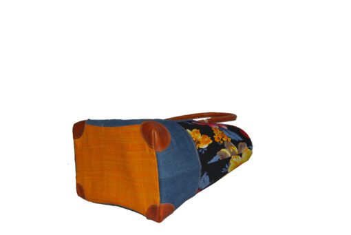 CABAS JEANS et TISSU CRT-012 JF  <B>  Petit modèle </B><strong><span style="color: #ff0000;">VENDU</span></strong> – Image 3