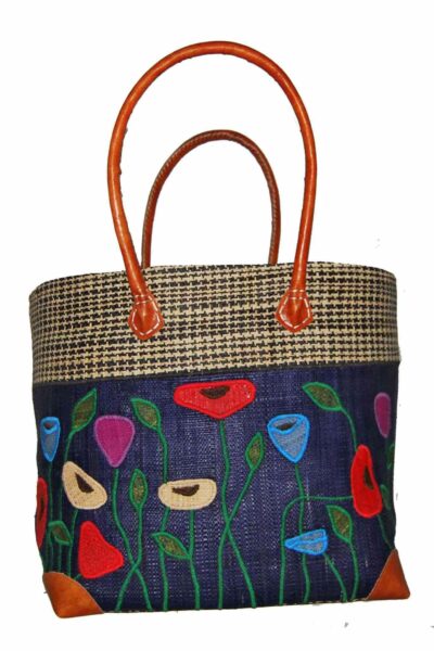 CABAS RAPHIA LICOT  001-BL  <B> Grand modèle</B><strong><span style="color: #ff0000;">RUPTURE DE STOCK </span></strong>