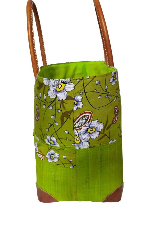 CABAS RAPHIA et TISSU ANNYA CRT-004  AN <B>  Grand modèle </B> – Image 3