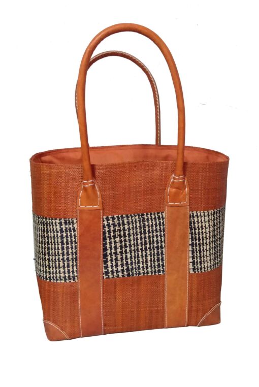 CABAS RAPHIA SYNTI  CR-0013-CR <B> Moyen  modèle  </B> – Image 2