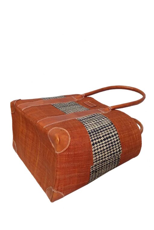 CABAS RAPHIA SYNTI  CR-0013-CR <B> Moyen  modèle  </B> – Image 3
