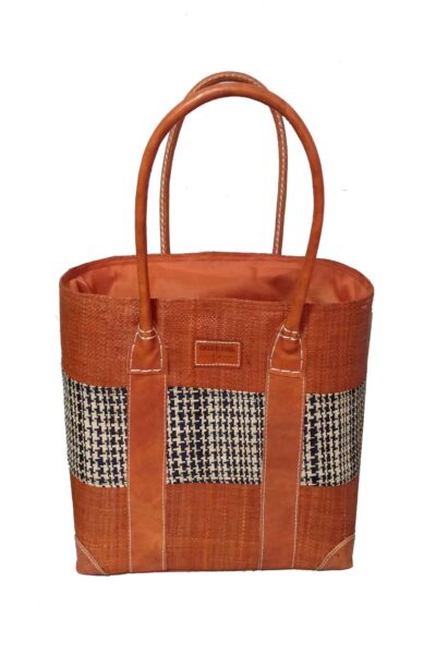CABAS RAPHIA SYNTI  CR-0013-CR <B> Moyen  modèle  </B>
