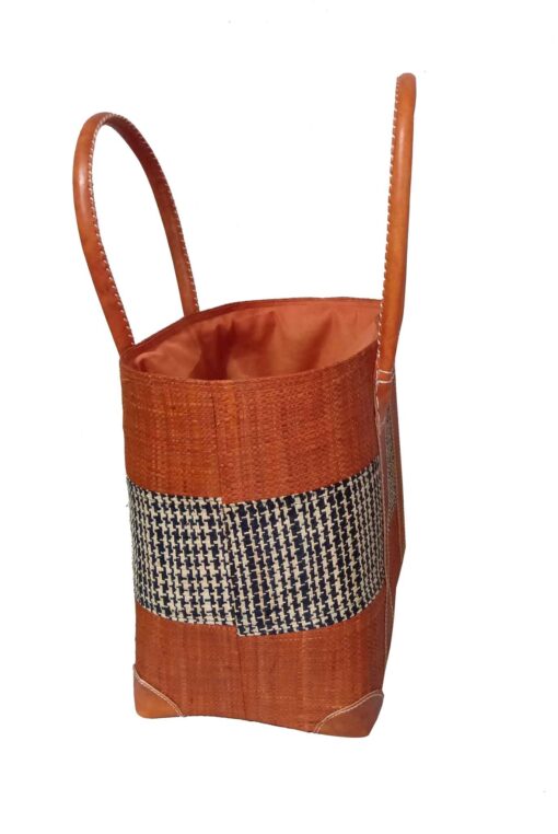 CABAS RAPHIA SYNTI  CR-0013-CR <B> Moyen  modèle  </B> – Image 4