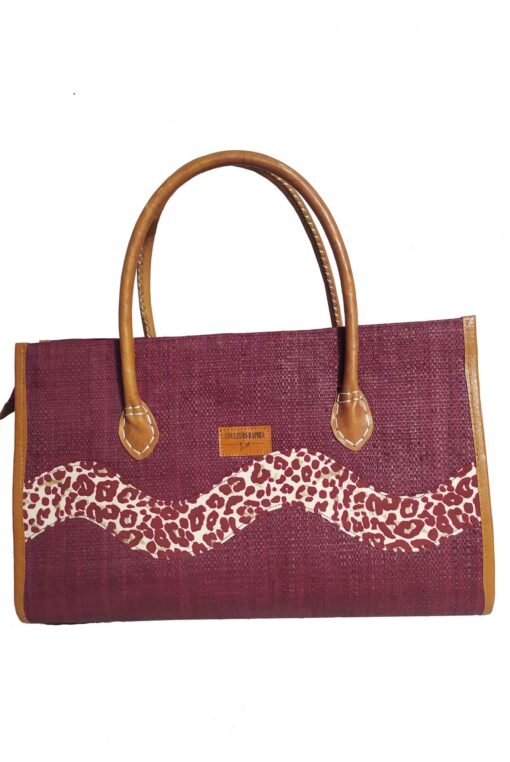 SAC RAPHIA  ONDULÉ SR-027 CR<B>  Grand  modèle </B>