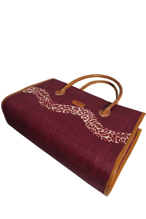 SAC RAPHIA  ONDULÉ SR-027 CR<B>  Grand  modèle </B> – Image 3