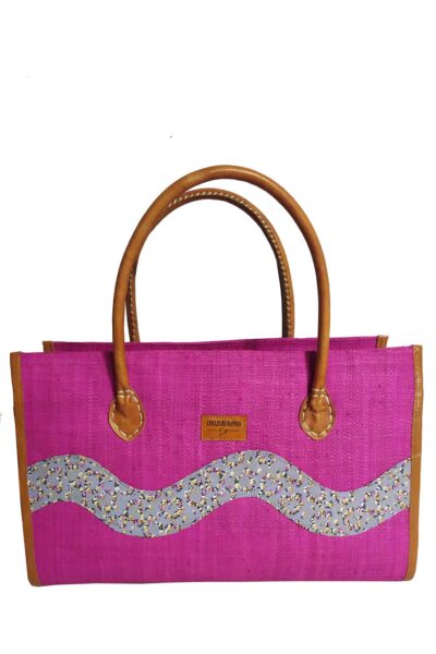 SAC RAPHIA ONDULÉ SR-031 CR<B> Grand modèle </B><strong><span style="color: #28a745;">"PROMOTION %"</span></strong>