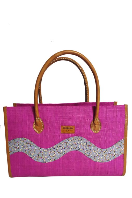 SAC RAPHIA  ONDULÉ SR-031 CR<B>  Grand modèle </B>