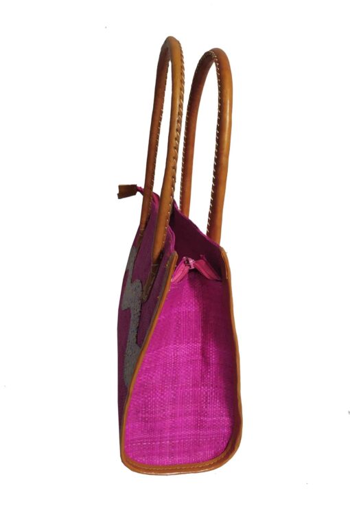 SAC RAPHIA  ONDULÉ SR-032 CR<B>  Moyen  modèle </B> – Image 3