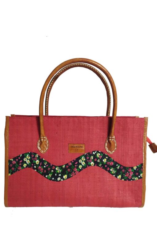 SAC RAPHIA  ONDULÉ SR-035 CR<B>  Moyen  modèle </B>
