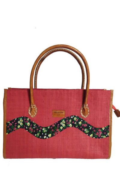 SAC RAPHIA ONDULÉ SR-034 CR<B> Grand modèle </B><strong><span style="color: #28a745;">"PROMOTION %"</span></strong>