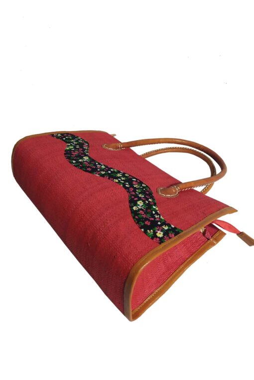 SAC RAPHIA  ONDULÉ SR-034 CR<B>  Grand  modèle </B> – Image 3