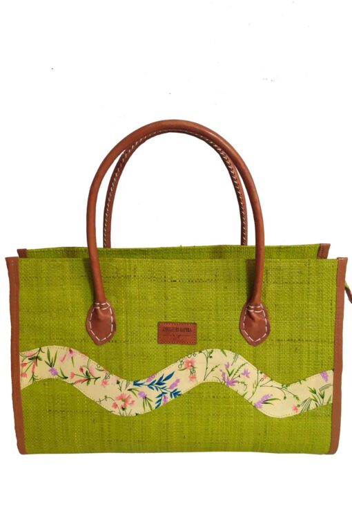 SAC RAPHIA  ONDULÉ SR-037 CR<B>  Grand  modèle </B>