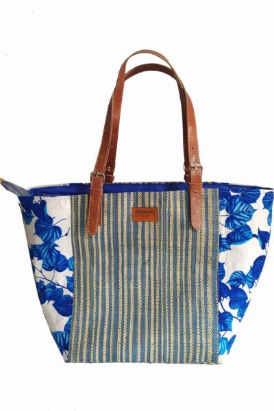SAC RAPHIA  FLORAL SR-013 CR<B>  Grand  modèle </B><strong><span style="color: #28a745;">"PROMOTION %"</span></strong>