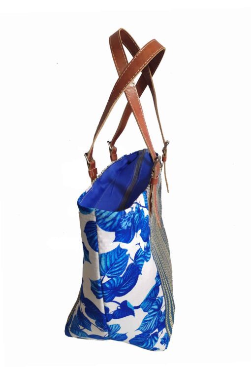 SAC RAPHIA  FLORAL SR-013 CR<B>  Grand  modèle </B> – Image 4