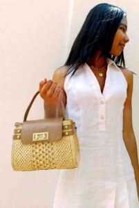 sac en raphia naturel